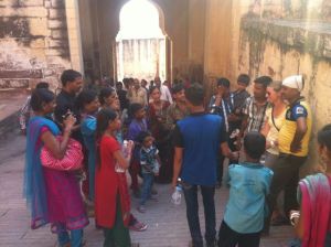 alle wollen ein Foto...