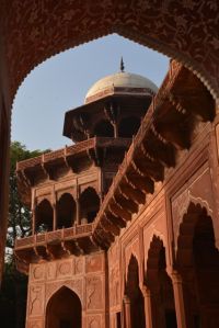 beim Taj Mahal