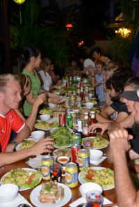 Abschlussabend von Luke im Camellia Homestay