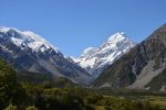 Mount Cook - der höchste Berg Neuseelands liegt auf etwas mehr als 3700 MüM