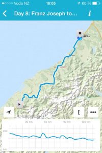 Route Franz Josef Glacier - Hokitika