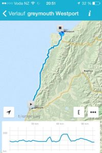 Route Greymouth - Westport