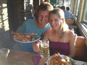 Willkommensessen mit Daniela und Abschiedsessen von mir und den Mädels für zwei Wochen