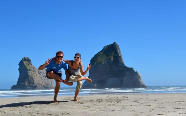 Am Beach vom Farawell Spit