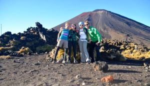 Dream-Team... und im Hintergrund der Mt. Ngauruhoe