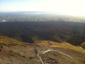Treppenpassage zum Mount Taranaki