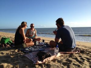 Frühstück am Strand