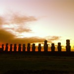 Aku Tongariki bei Sunrise