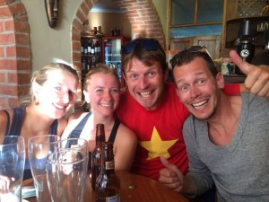 Abschiedsbild mit Kristin und Lars