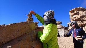 Bei "Arbol de piedra" bauen wir unseren eigenen "Baum"...