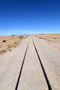 Die Bahnlinie ist noch in Betrieb