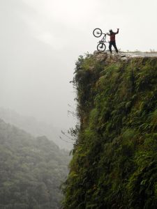 Eine der gefährlichen Stellen...