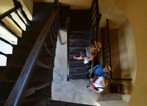 auf dem Weg zum Klosterturm