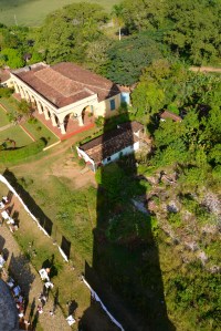 Schattenbild vom Aussichtsturm Manacas Iznaga