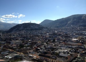 Sicht auf Quito